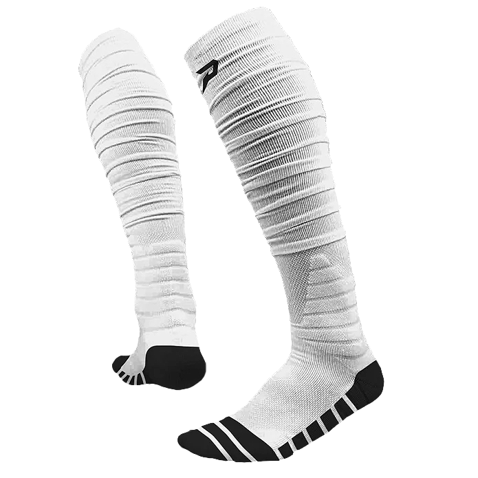 White Phenom Elite Quantum Knit Extra Long Scrunch Socks